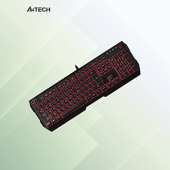 A4TECH Bloody Q135 Illuminate Red Backlit Gaming Keyboard