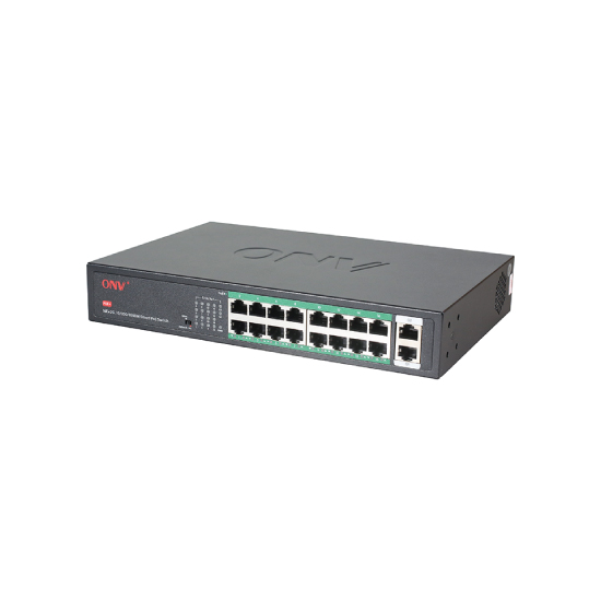 ONV-H1016PLS Gigabit uplink 18-port PoE switch