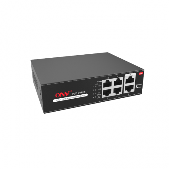 ONV 6-port 10/100Mbps PoE Switch (ONV-H1064PLS)