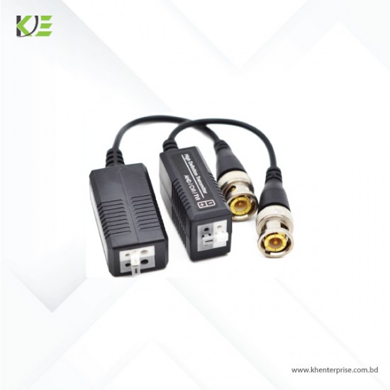 Video Balun CCTV Via Twisted Pairs Adapter HD CVI/TVI/AHD Passive HD Transceiver