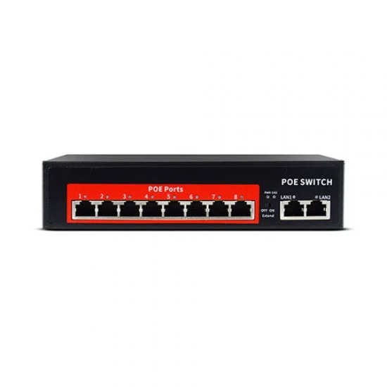 Jovision JVS-S10-8P 8Port PoE Network Switch